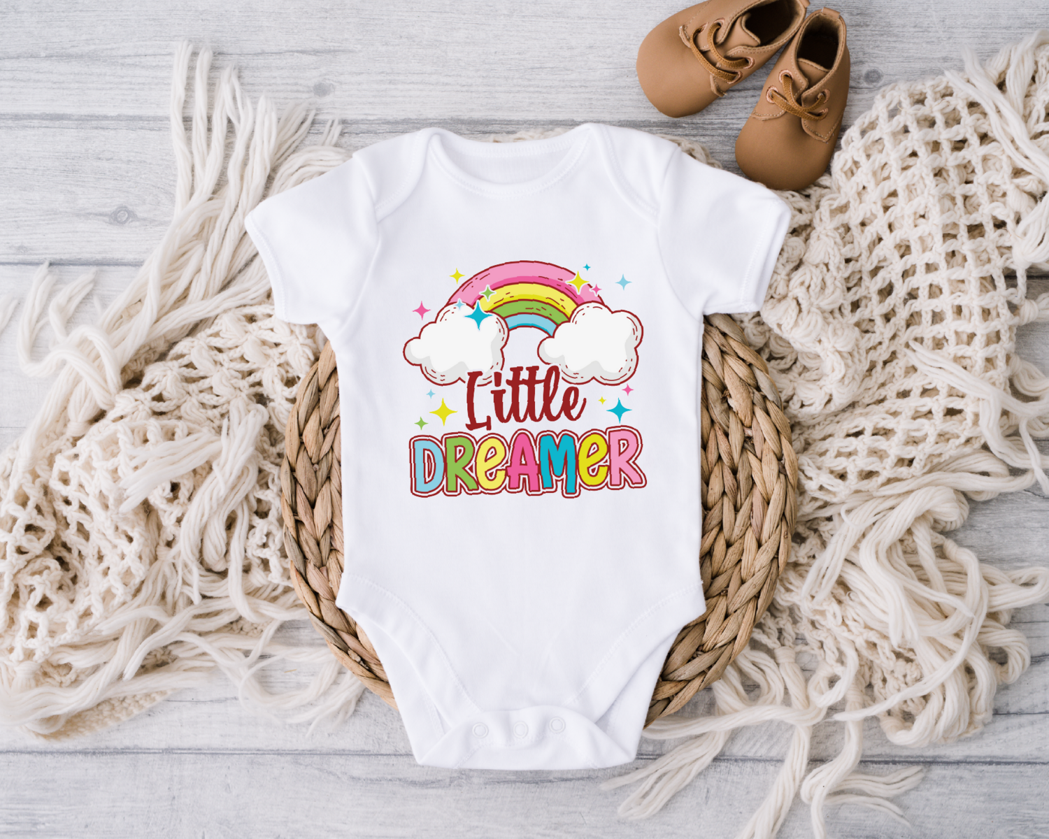 Little Dreamer Onesie, Baby Bodysuit Unisex Toddler Shirt