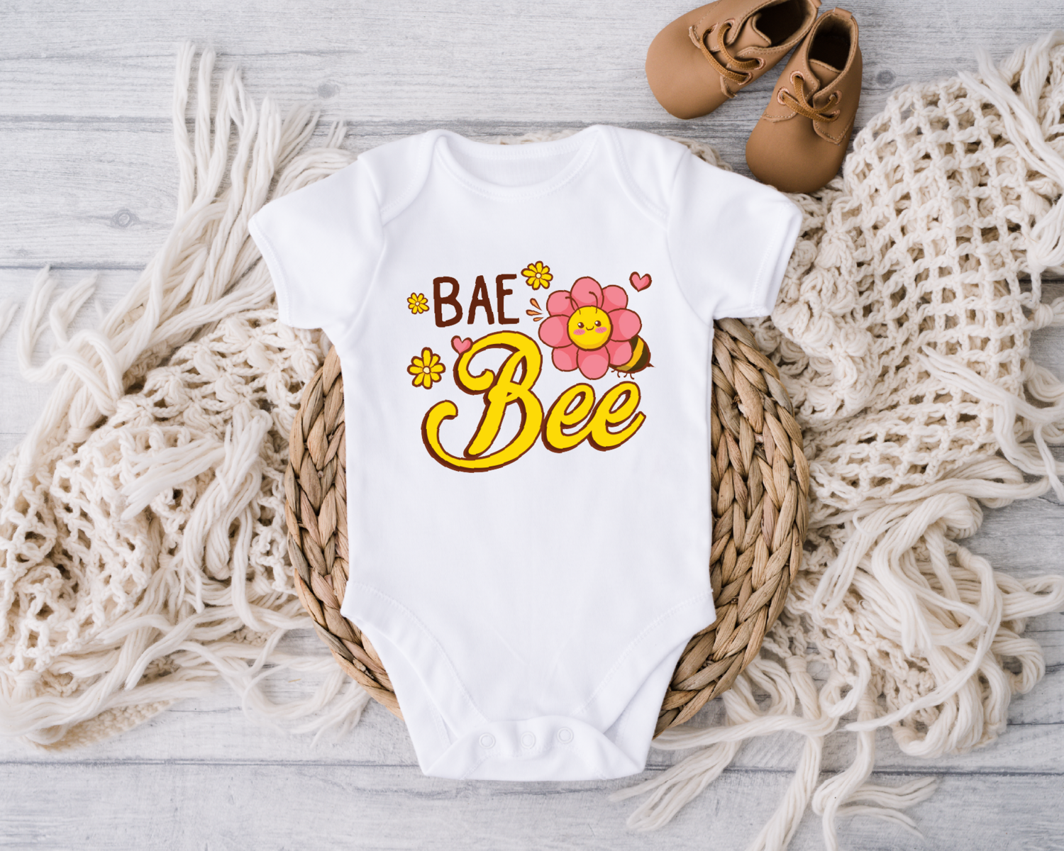 Bee Onesies, Bae Bee Baby Bodysuit