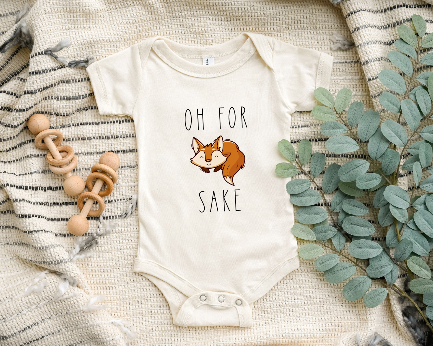 Fox Baby Onesie, Oh For Fox Sake Baby Bodysuit