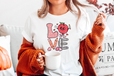 Teacher Love Shirt, Unisex Crewneck Shirt