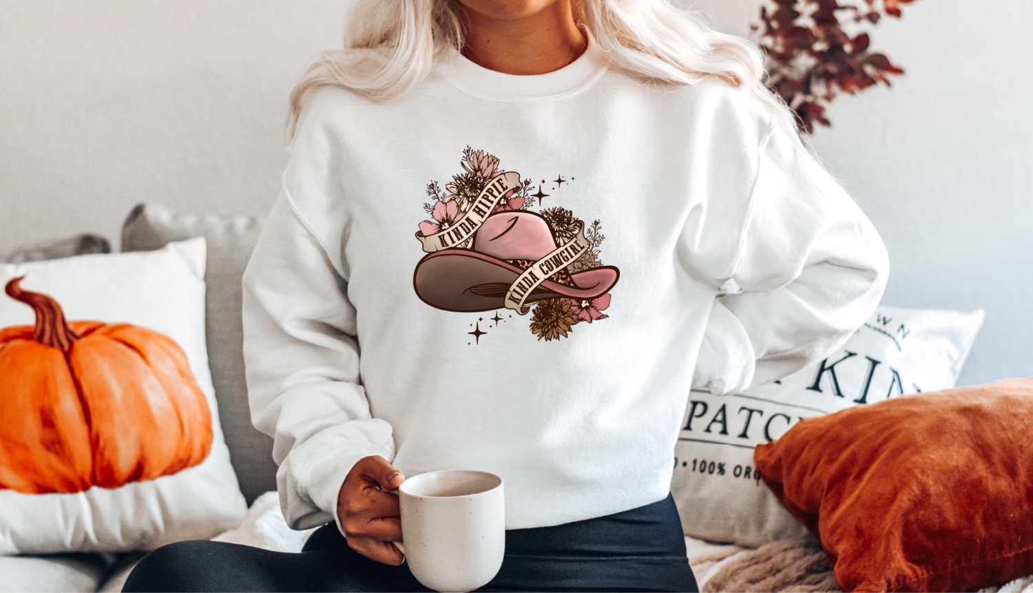 Cowgirl Sweatshirt, Kinda Hippie Kinda Cowgirl Hoodie