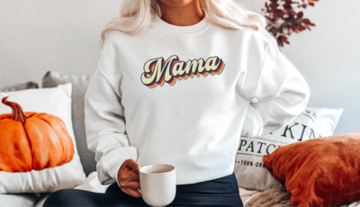 Retro Mama Sweatshirt, Mother&#39;s Day Hoodie