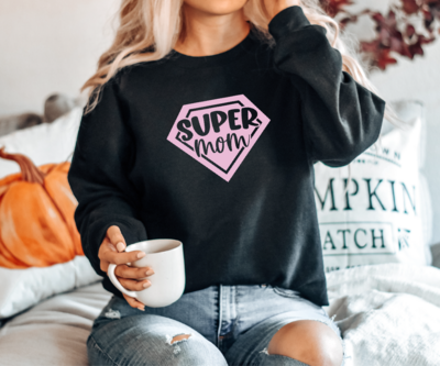 Super Mom Sweatshirt, Mother&#39;s Day Hoodie
