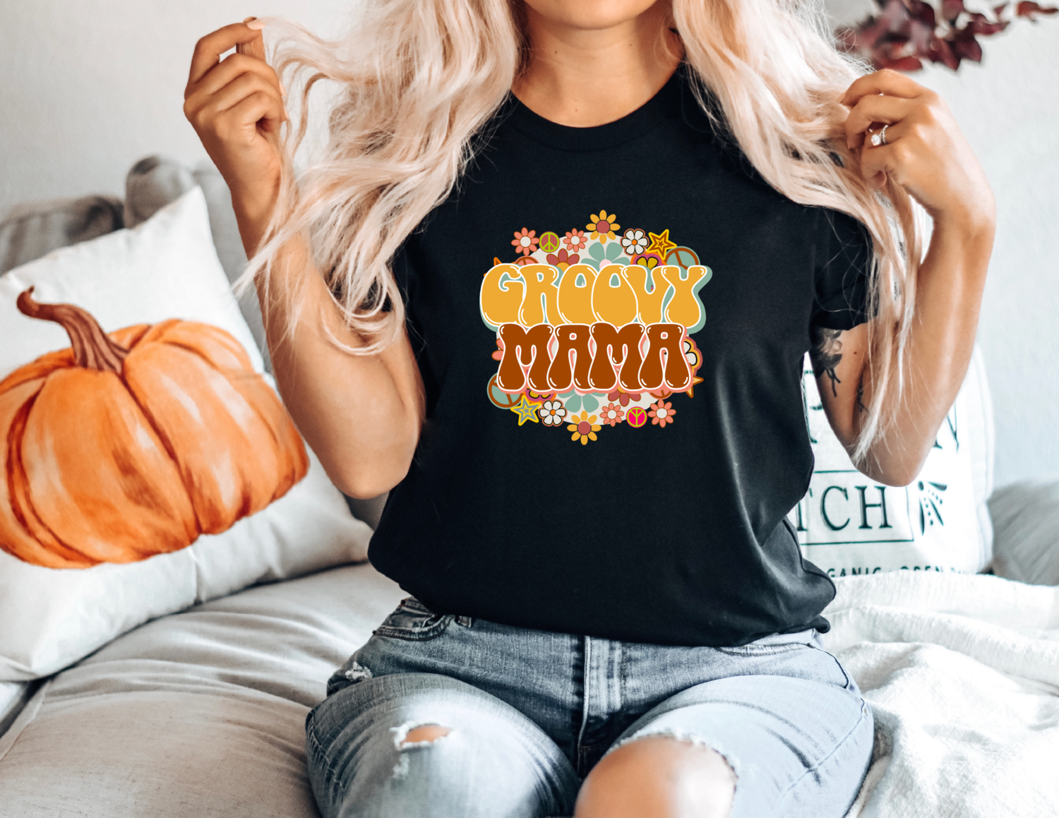 Groovy Mama Shirt, Mother Tshirt, Hippie Mom Shirts, Gift For Mother