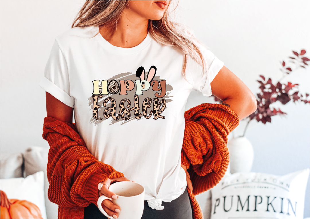 Happy Easter Shirt, Happy Easter Bunnies Shirt, Leopard Bunny Shirt