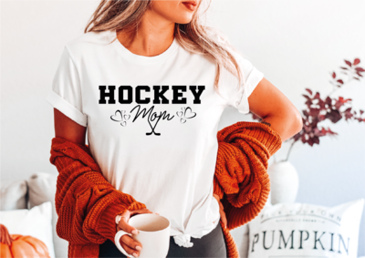 Hockey Mom Shirt, Hockey Mom Crew Neck, Sport Mom Shirt, Team Mom Gift, Hockey Gifts For Mom
