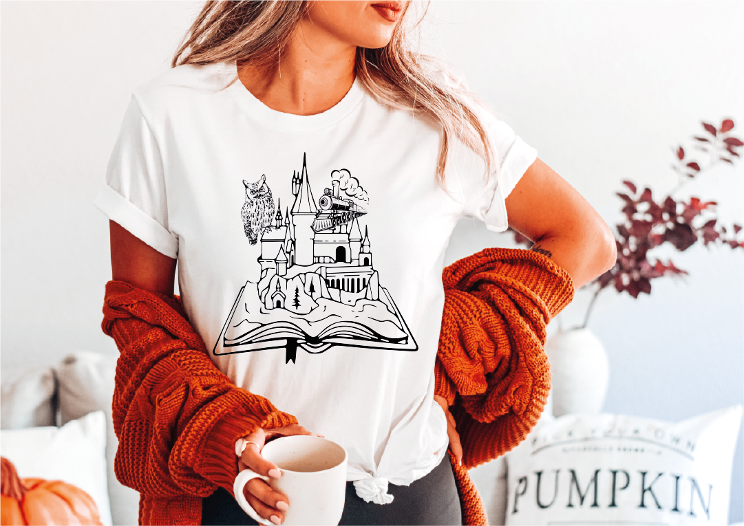 Wizard Castle Book Lover Shirt, Universal Studios Trip Shirt, Book Worm Gifts, Universal Vacation Shirt, Pottery Gifts, Wizard School Tee