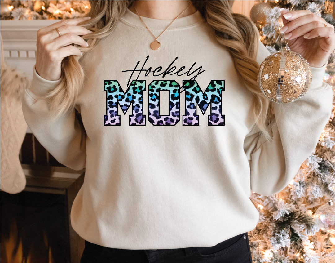 Hockey Mom Sweatshirt, Game Day Hockey Hoodie, Hockey Mom Crew Neck, Sport Mom Sweatshirt, Team Mom Gift