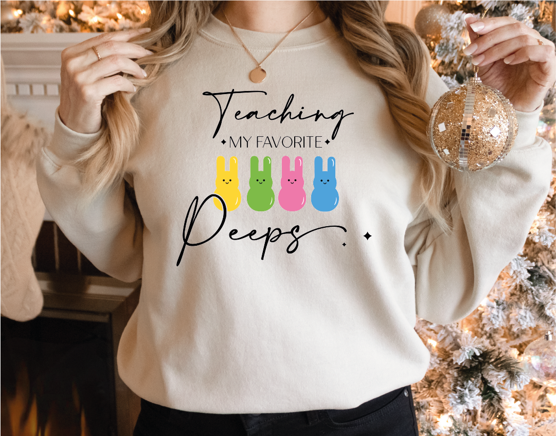Teaching My Favorite Peeps Shirt,Teacher Shirt,Easter Teacher Shirt, Teacher T-Shirt, Teacher Tee,Peeps T-Shirt, Easter Shirt,Easter Day