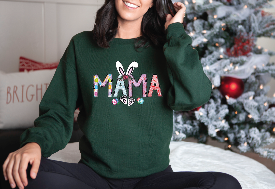 Mama Bunny Sweatshirt, Mama Bunny Shirt, Easter Mom Sweater, Bunny Mom Gifts, Easter Day Gift Ideas Star Seller For Mother