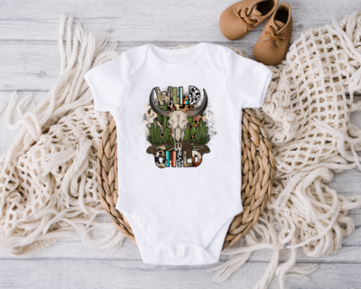 Wild Child Toddler Shirt, Western Kids Onesie, Wild West Baby Bodysuits,