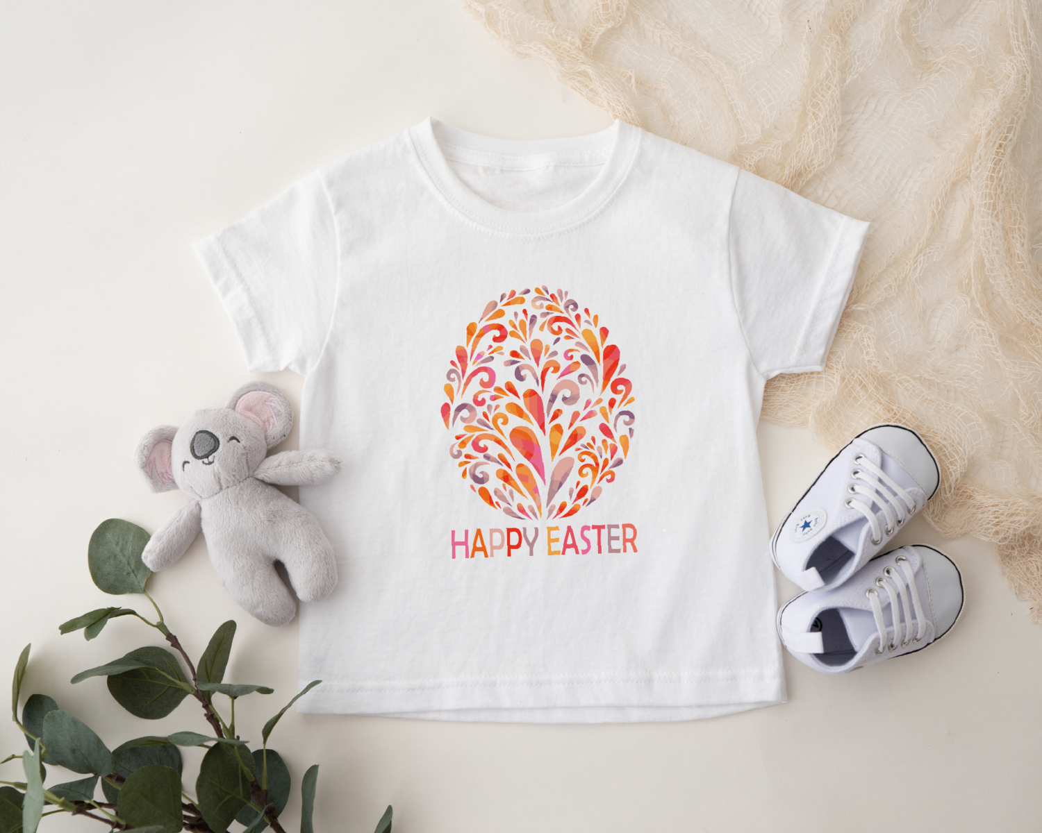 Happy Easter Egg Onesie, Colorful Easter Egg Baby Bodysuit, Easter Day Toddler Shirt