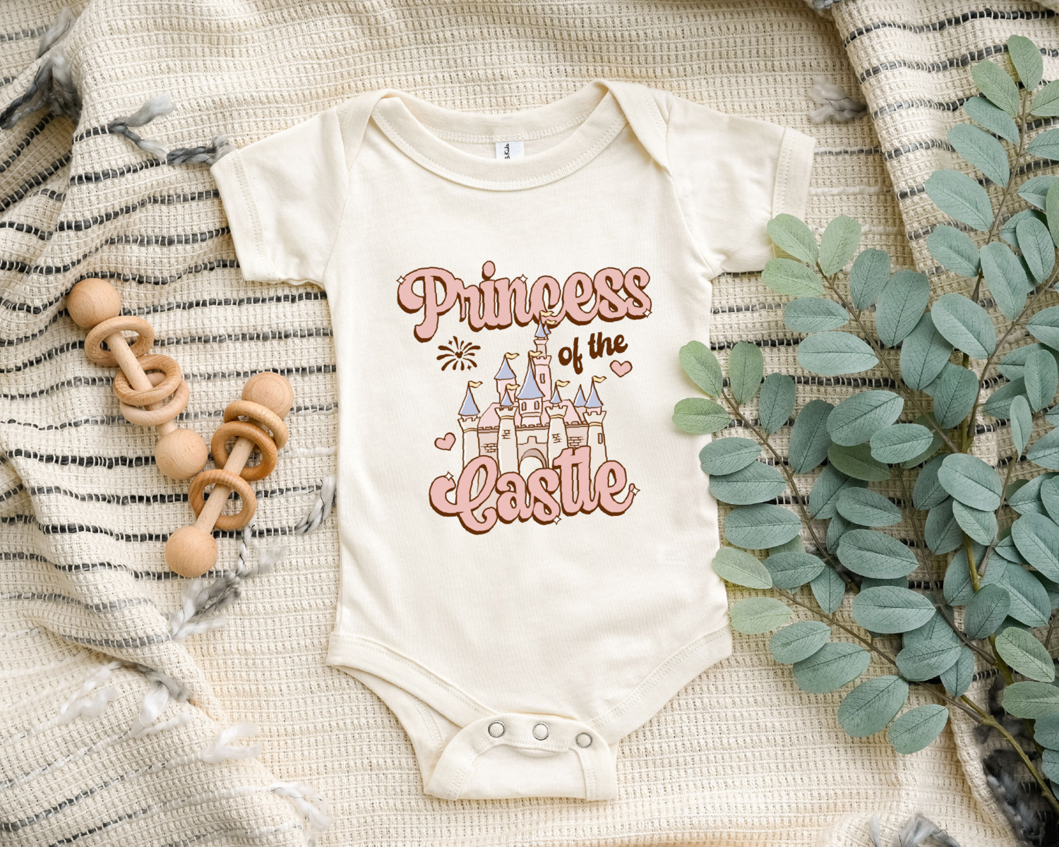 Princess of the Castle Baby Onesie, Disney Castle Cute Baby Bodysuit, Disneyland Outfit, Disneyworld Gift