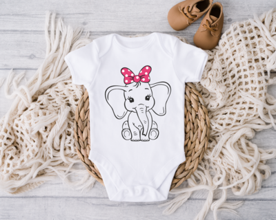Cute Baby Elephant Onesie, Anime Lover Toddler Shirt, Girl Baby Bodysuits