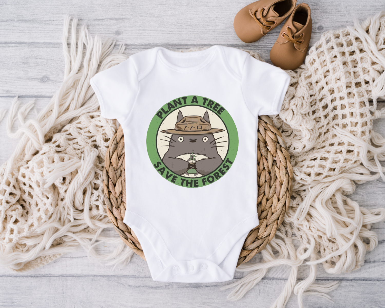 Plant A Tree, Save The Forest Onesie, Tree Lover Toddler Shirt, Neighbor Toto Baby Bodysuits