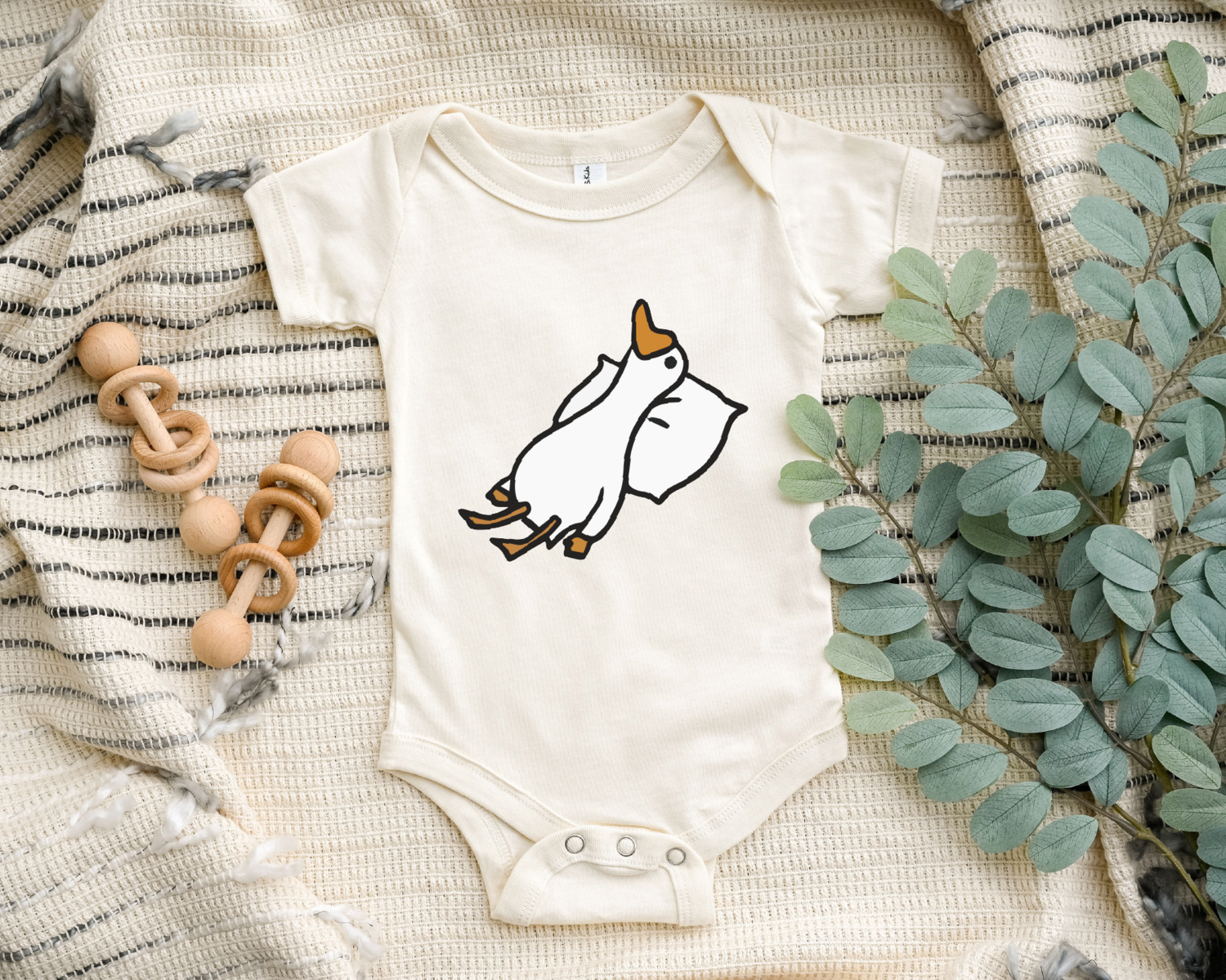 Silly Goose Baby Onesie, Funny Goose Baby Bodysuit, Cute Farm Animal Baby Gift, Baby Shower Gift Boy Girl, Newborn Baby Gift