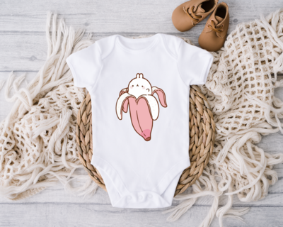 Banana Baby Onesie, Funny Food Baby Bodysuit, Cute Banana Lover Baby Gift, Baby Shower Gift Boy Girl, Newborn Baby Gift
