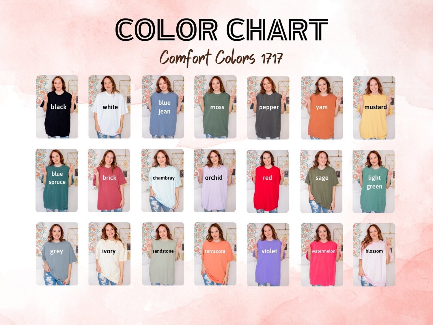 Unisex Adult Blank / Plain T-Shirts (Comfort Colors)