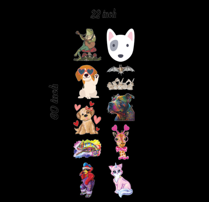 Ready to Press DTF Transfers Animals