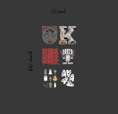 Ready to Press DTF Transfers Halloween SS