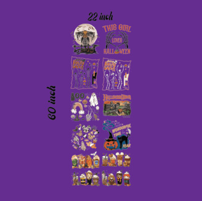 Ready to Press DTF Transfers Halloween Desing Bundle