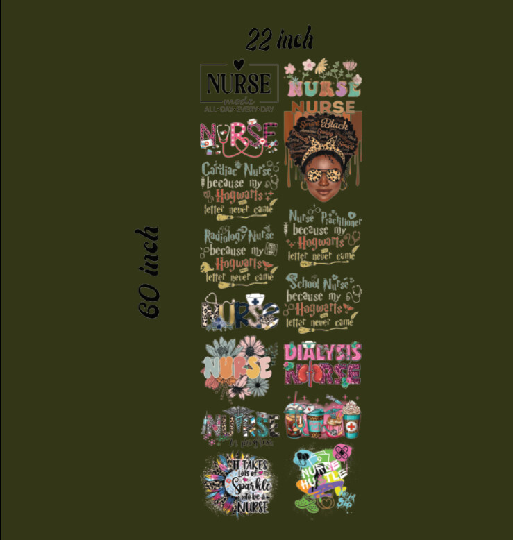 Ready to Press DTF NURSE Bundle