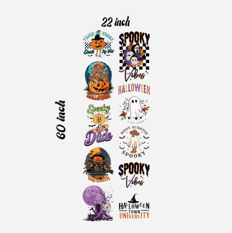 Ready to Press DTF Transfers New Halloween-3 Bundle