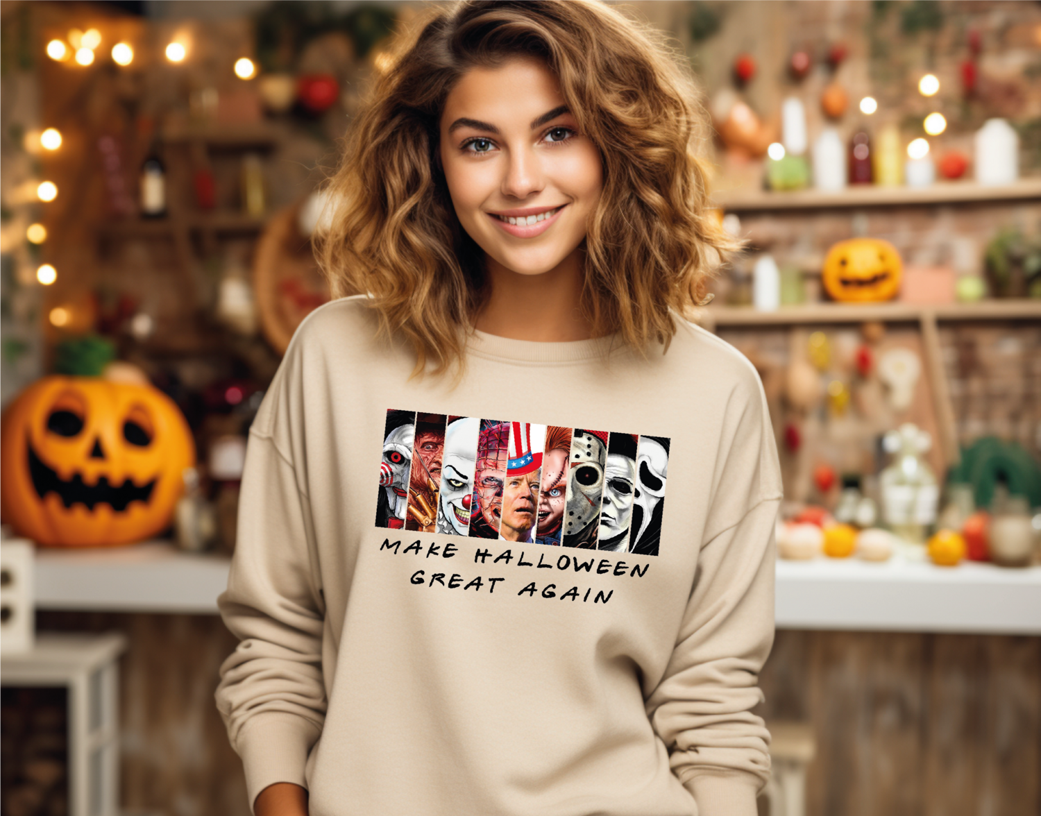 Make Hallowen Great Again Desing Sweatshirts