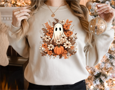 Floral Ghost Sweatshirt