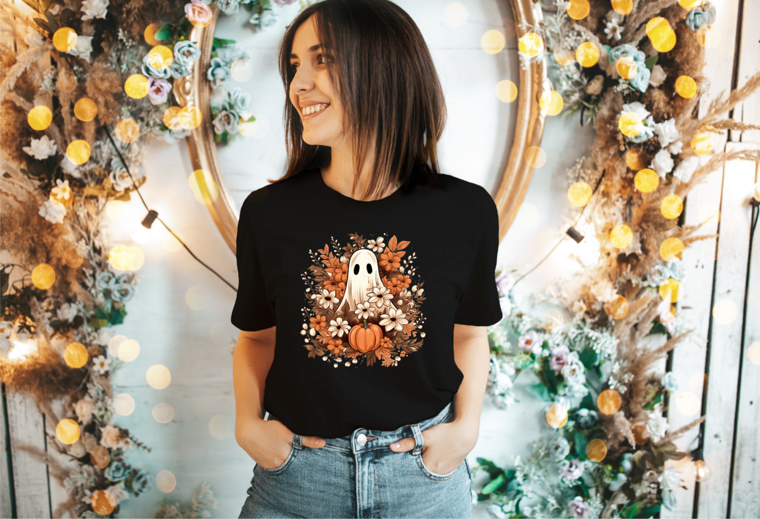 Floral Ghost Shirt,