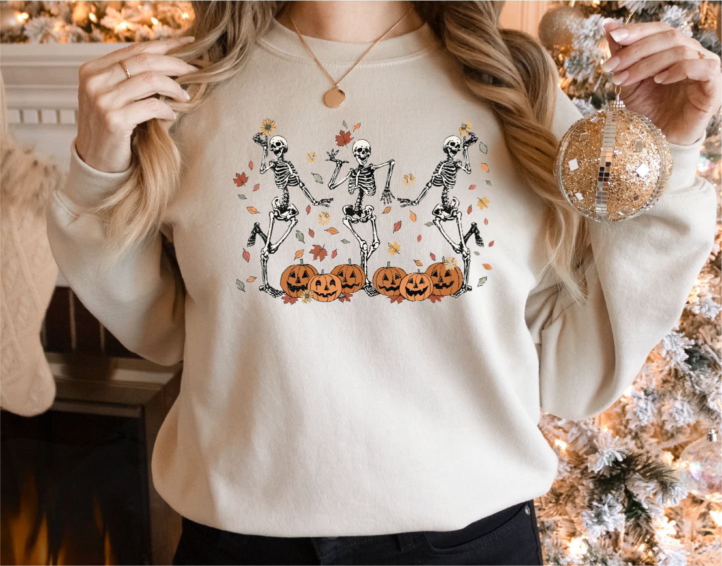 Halloween Party Dancing Skeleton Sweatshirt,