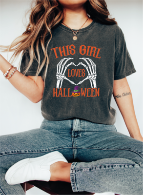 This Girl Loves Halloween Shirt