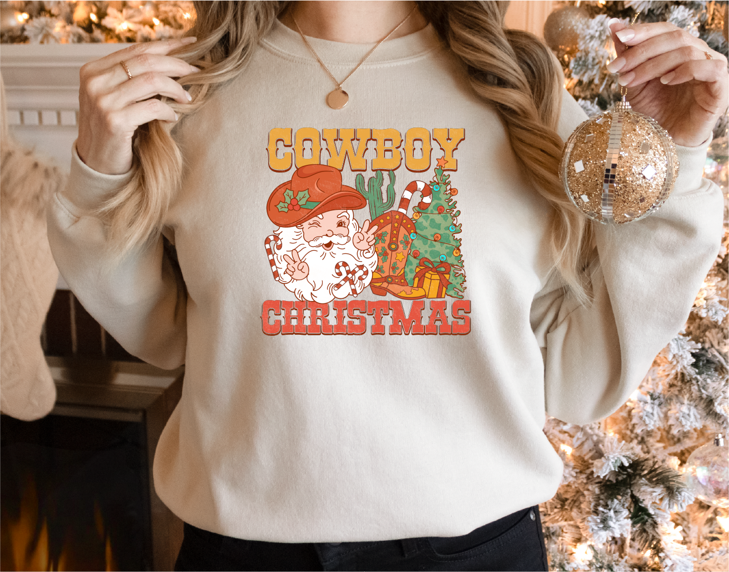 Cowboy Christmas Sweatshirt