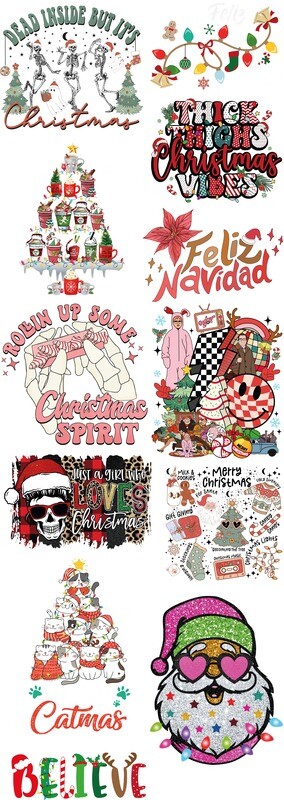 Christmas Ready to Press DTF Transfers Bundle Mix-1