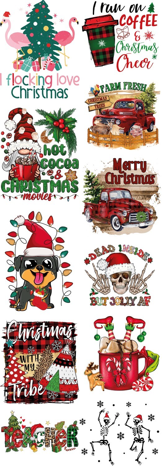 Christmas Ready to Press DTF Transfers Bundle Mix-6
