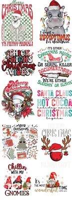 Christmas Ready to Press DTF Transfers Bundle Mix-4