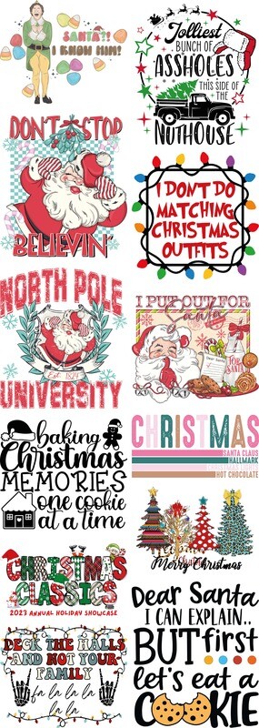 Christmas Ready to Press DTF Transfers Bundle Mix-3