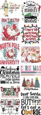 Christmas Ready to Press DTF Transfers Bundle Mix-3