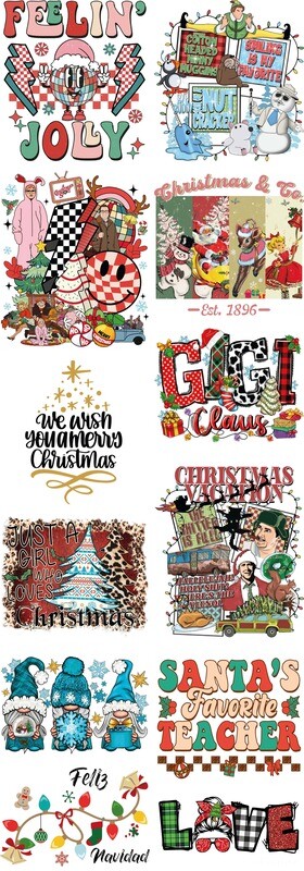 Christmas Ready to Press DTF Transfers Bundle Mix-9