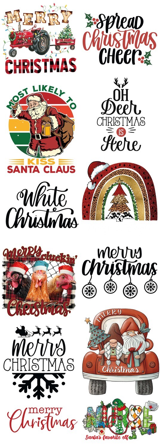 Christmas Ready to Press DTF Transfers Bundle Mix-10