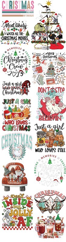 Christmas Ready to Press DTF Transfers Bundle Mix-13