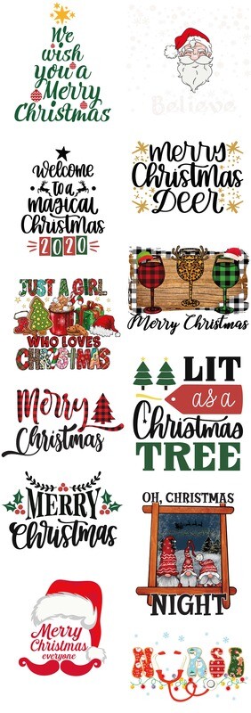 Christmas Ready to Press DTF Transfers Bundle Mix-12