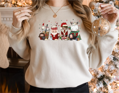 Unisex Christmas Coffee  Sweatshirt