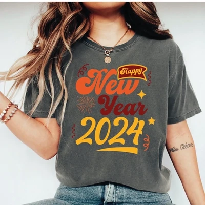 Happy New Year 2024, Hello 2024 T-shirt, Finally 2024 Shirt, Party Tee, Gift For Family Shirts