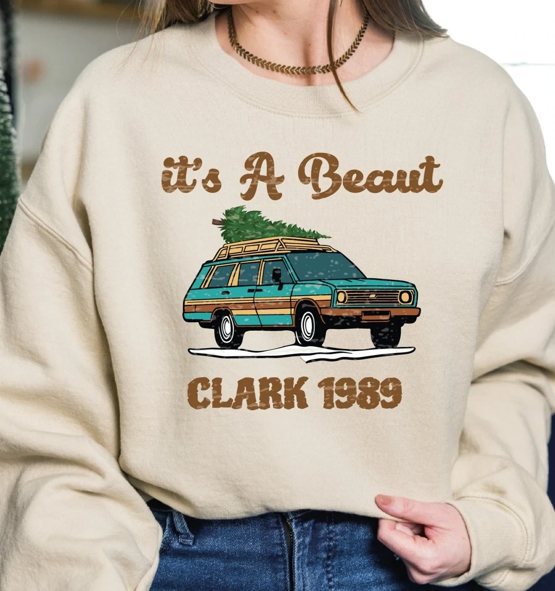 It&#39;s A Beaut Clark Sweatshirt,Funny Christmas Hoodie,Christmas Vacation Sweatshirt,Retro Christmas Sweater,Christmas Movie Sweatshirt