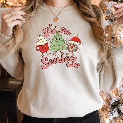 Merry Christmas Sweatshirt, Christmas Crewneck, Sweatshirt Women Trendy, Cute Winter Sweatshirt