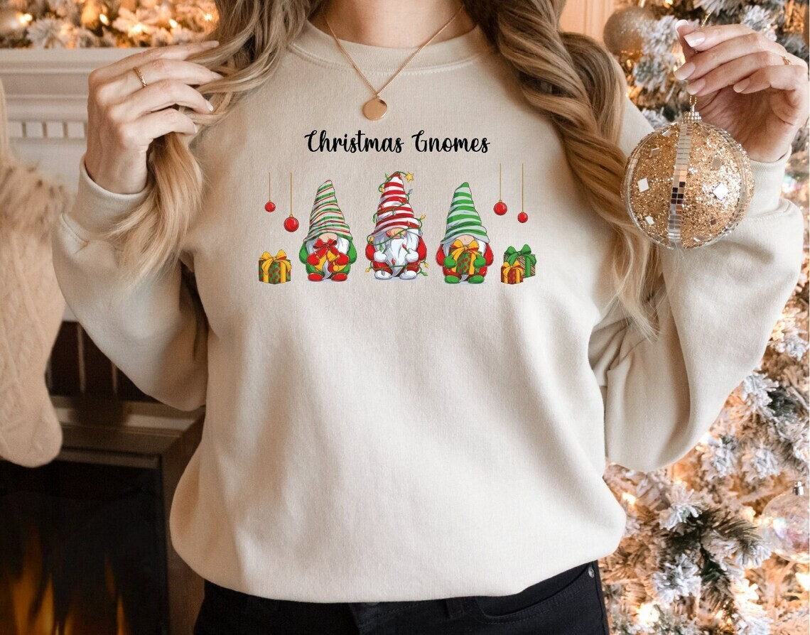 Christmas Gnomies Sweatshirt, Funny Gnome Hoodie