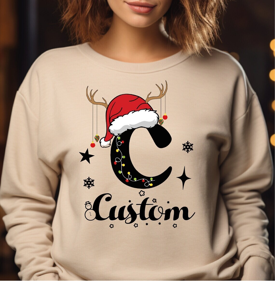 Christmas, Monogrammed Family Christmas Sweatshirt