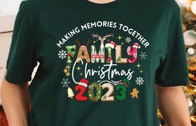 Family Christmas 2023 Making Memories Together Shirt