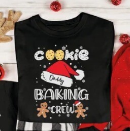 Unisex Cookie Baking Design Christmas Family Shirt